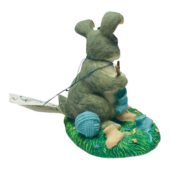 Fitz and Floyd Charming Tails Guess What 89/714 Dean Griff Rabbit Figurine MIB - Picture 6 of 9